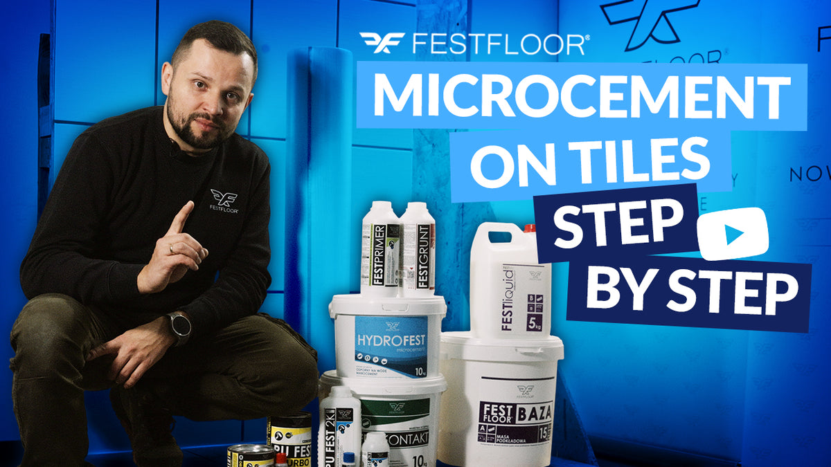 Microcement over tiles in a bathroom – STEP BY STEP