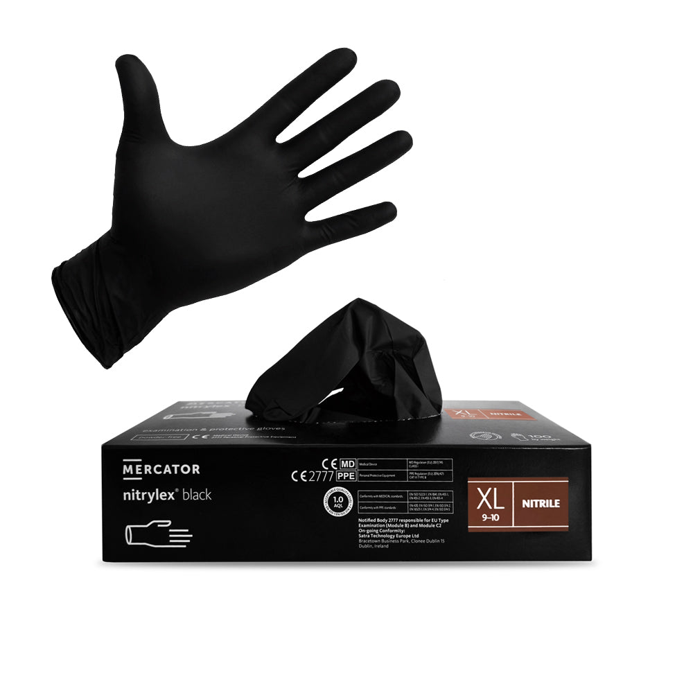 Black nitrile gloves 100 pcs